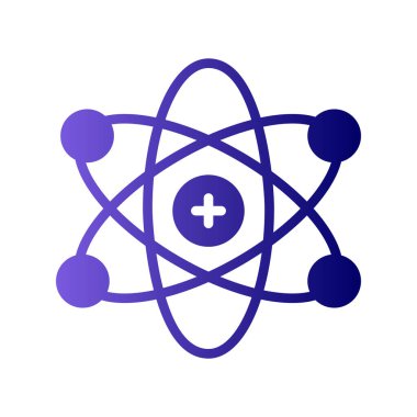 atom ağ ikonu vektör illüstrasyonu  