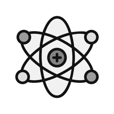 atom ağ ikonu vektör illüstrasyonu  