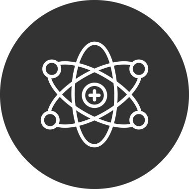 atom ağ ikonu vektör illüstrasyonu  