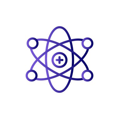 atom ağ ikonu vektör illüstrasyonu  