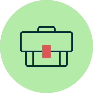 evrak çantası simgesi vektör illüstrasyon tasarımı