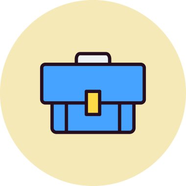 evrak çantası simgesi vektör illüstrasyon tasarımı