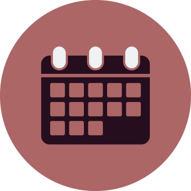 Takvim simgesi, vektör illüstrasyon tasarımı