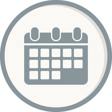 Takvim simgesi, vektör illüstrasyon tasarımı