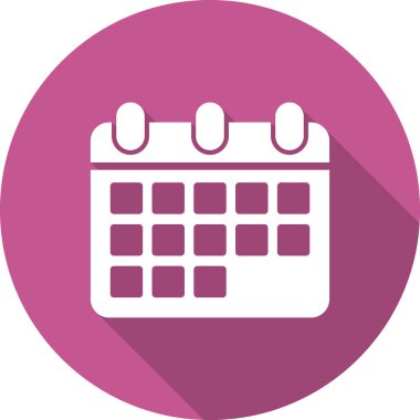 Takvim simgesi, vektör illüstrasyon tasarımı