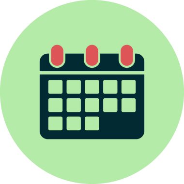 Takvim simgesi, vektör illüstrasyon tasarımı