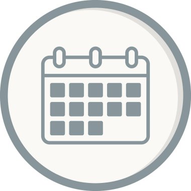 Takvim simgesi, vektör illüstrasyon tasarımı