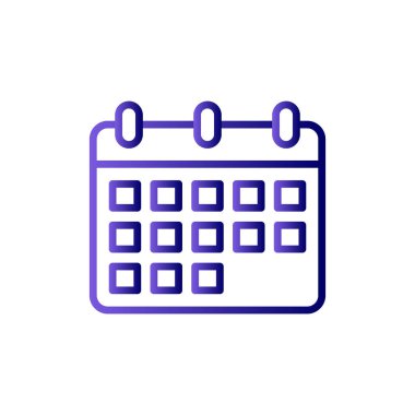 Takvim simgesi, vektör illüstrasyon tasarımı