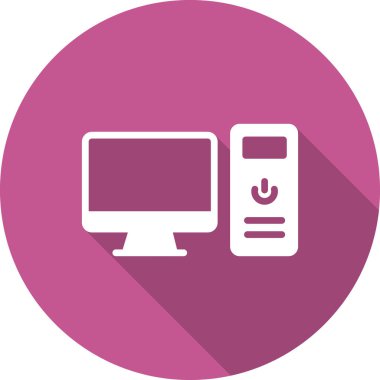 bilgisayar simgesi, basit vektör illüstrasyon tasarımı