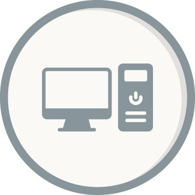 bilgisayar simgesi, basit vektör illüstrasyon tasarımı