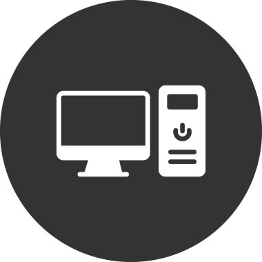 bilgisayar simgesi, basit vektör illüstrasyon tasarımı