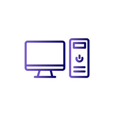 bilgisayar simgesi, basit vektör illüstrasyon tasarımı