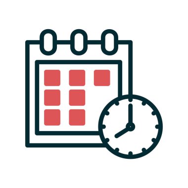 takvim vektörü ince çizgi simgesi