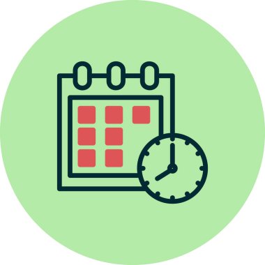 takvim vektörü ince çizgi simgesi