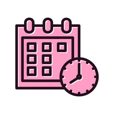 takvim vektörü ince çizgi simgesi