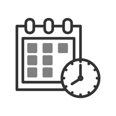 takvim vektörü ince çizgi simgesi