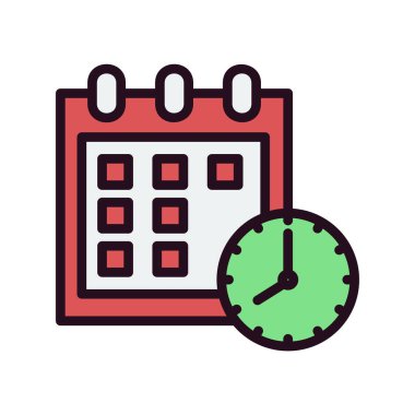 takvim vektörü ince çizgi simgesi