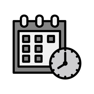 takvim vektörü ince çizgi simgesi