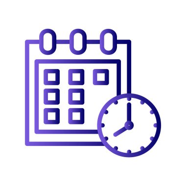 takvim vektörü ince çizgi simgesi