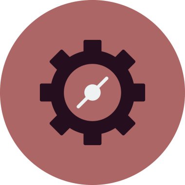 vektör simgesi modern basit ve temiz dişli ayarlanıyor