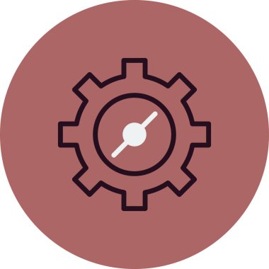 vektör simgesi modern basit ve temiz dişli ayarlanıyor