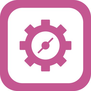 vektör simgesi modern basit ve temiz dişli ayarlanıyor