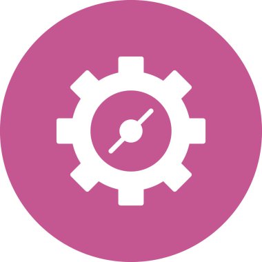 vektör simgesi modern basit ve temiz dişli ayarlanıyor