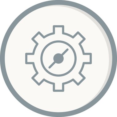 vektör simgesi modern basit ve temiz dişli ayarlanıyor