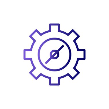 vektör simgesi modern basit ve temiz dişli ayarlanıyor