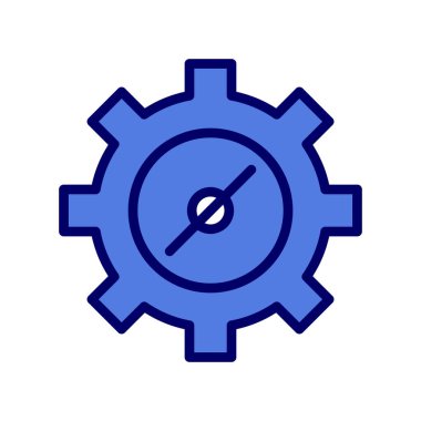 vektör simgesi modern basit ve temiz dişli ayarlanıyor