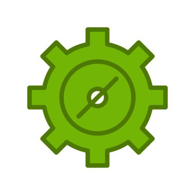 vektör simgesi modern basit ve temiz dişli ayarlanıyor