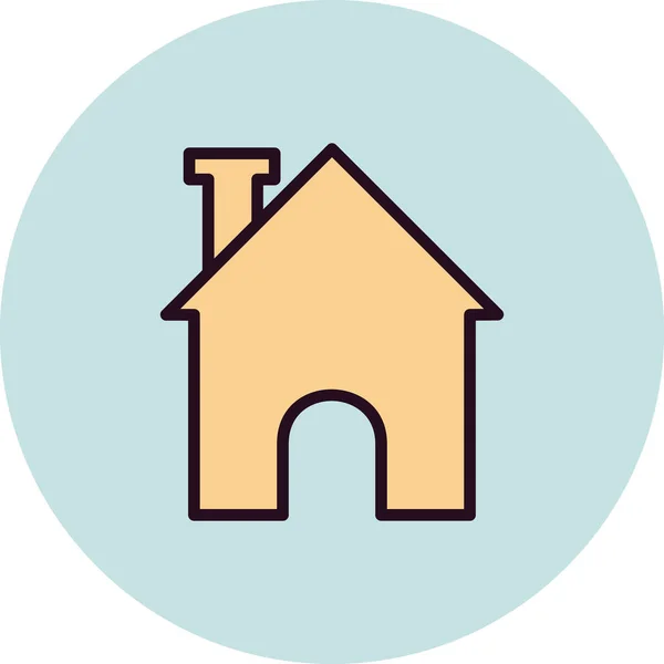Haus Symbol Einfache Vektor Illustration — Stockvektor