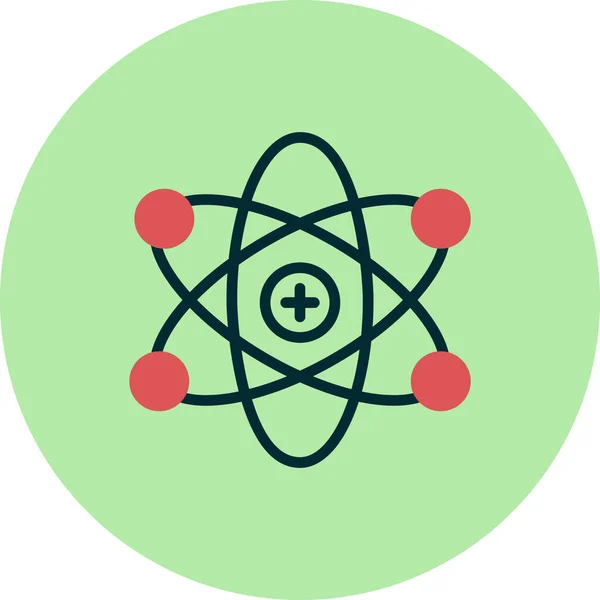 Векторная Иллюстрация Иконок Атома — стоковый вектор