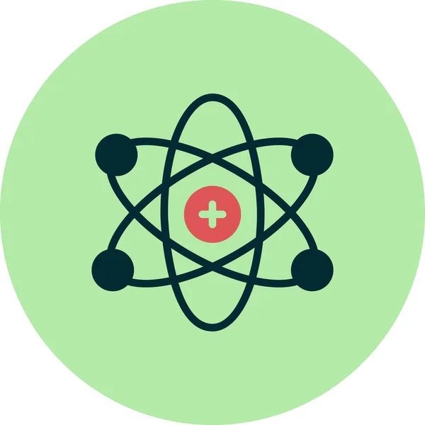 Atom Web Icon Vektor Illustration — Stockvektor