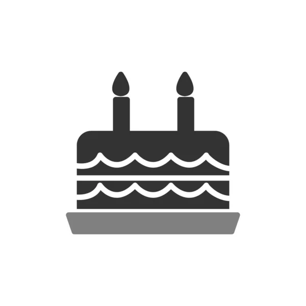 Birthday Cake Candles Web Icon Vector Illustration — Stock Vector