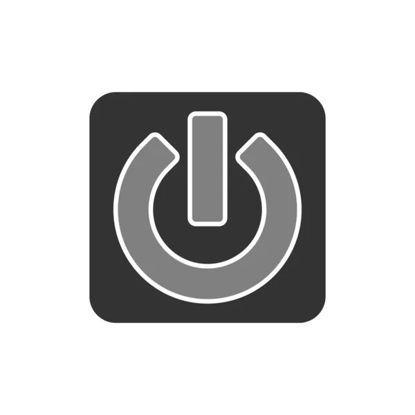 Power Button Simple Icon Vector Illustration — Stockový vektor