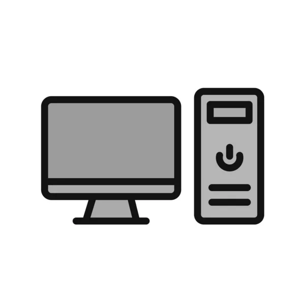 Computer Icon Simple Vector Illustration Design — Stock Vector