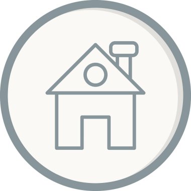 ev simgesini, basit vektör çizim