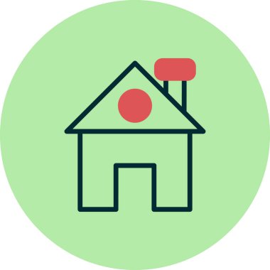 ev simgesini, basit vektör çizim