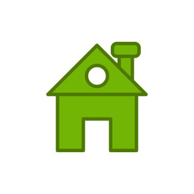 ev simgesini, basit vektör çizim