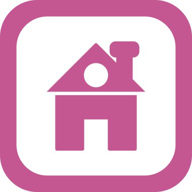 ev simgesini, basit vektör çizim