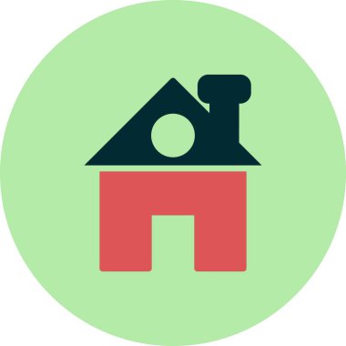 ev simgesini, basit vektör çizim