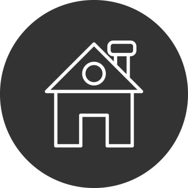 ev simgesini, basit vektör çizim