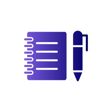 Kitap simgesi, modern vektör illüstrasyon tasarımı