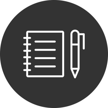 Kitap simgesi, modern vektör illüstrasyon tasarımı