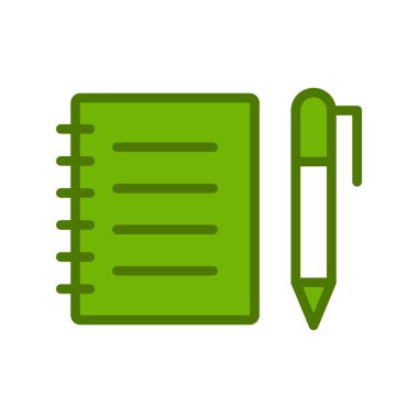 Kitap simgesi, modern vektör illüstrasyon tasarımı