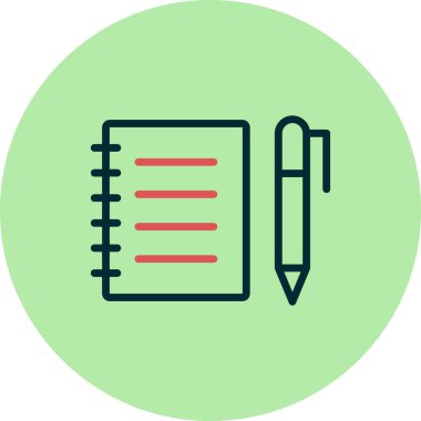 Kitap simgesi, modern vektör illüstrasyon tasarımı