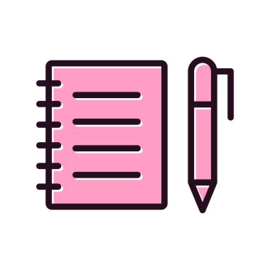 Kitap simgesi, modern vektör illüstrasyon tasarımı