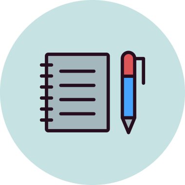 Kitap simgesi, modern vektör illüstrasyon tasarımı