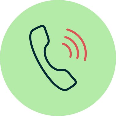 Telefon alıcısı vektör resimleme tasarımı